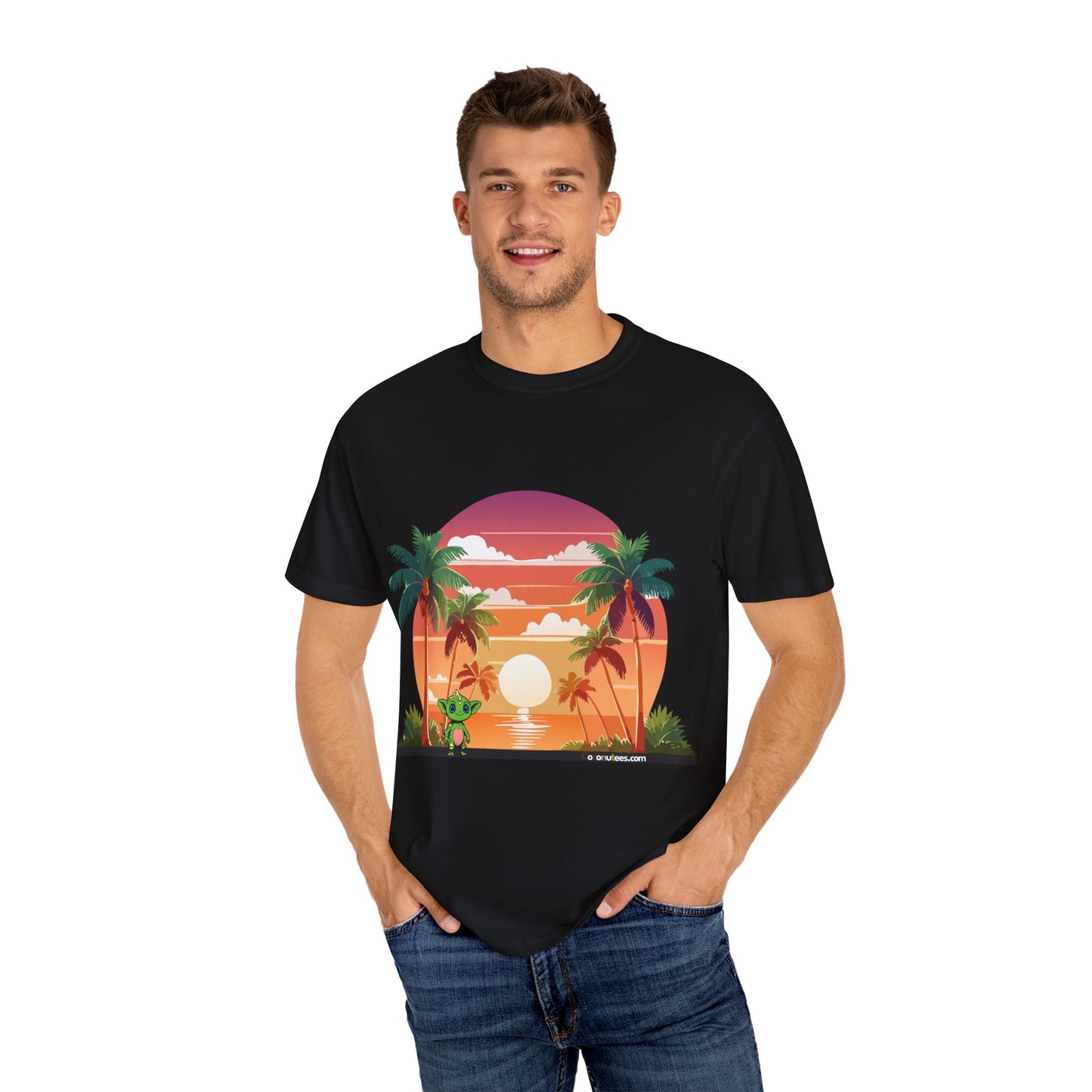 Tropical Vibe T-shirt, Beachwear, Unisex Casual Tee, Summer Shirt, Travel Apparel, Gift for Friends
