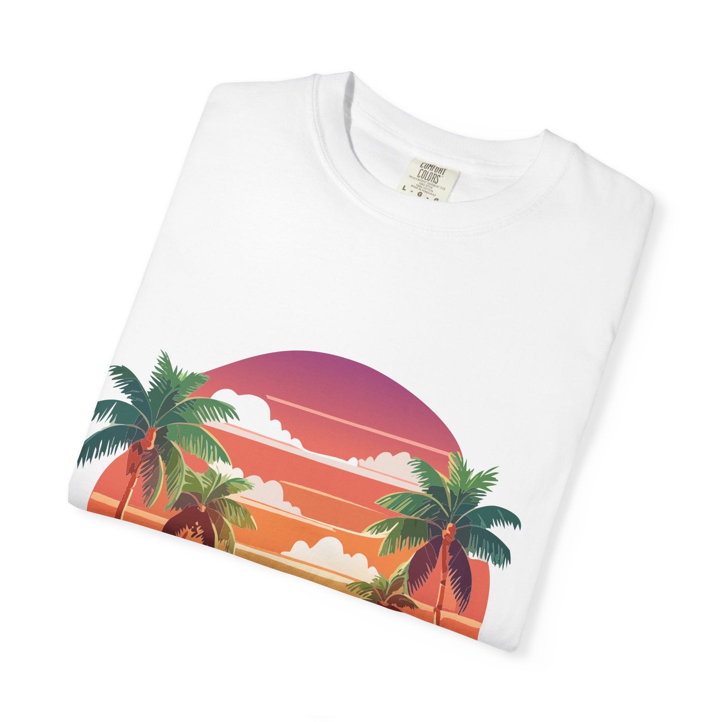 Tropical Vibe T-shirt, Beachwear, Unisex Casual Tee, Summer Shirt, Travel Apparel, Gift for Friends