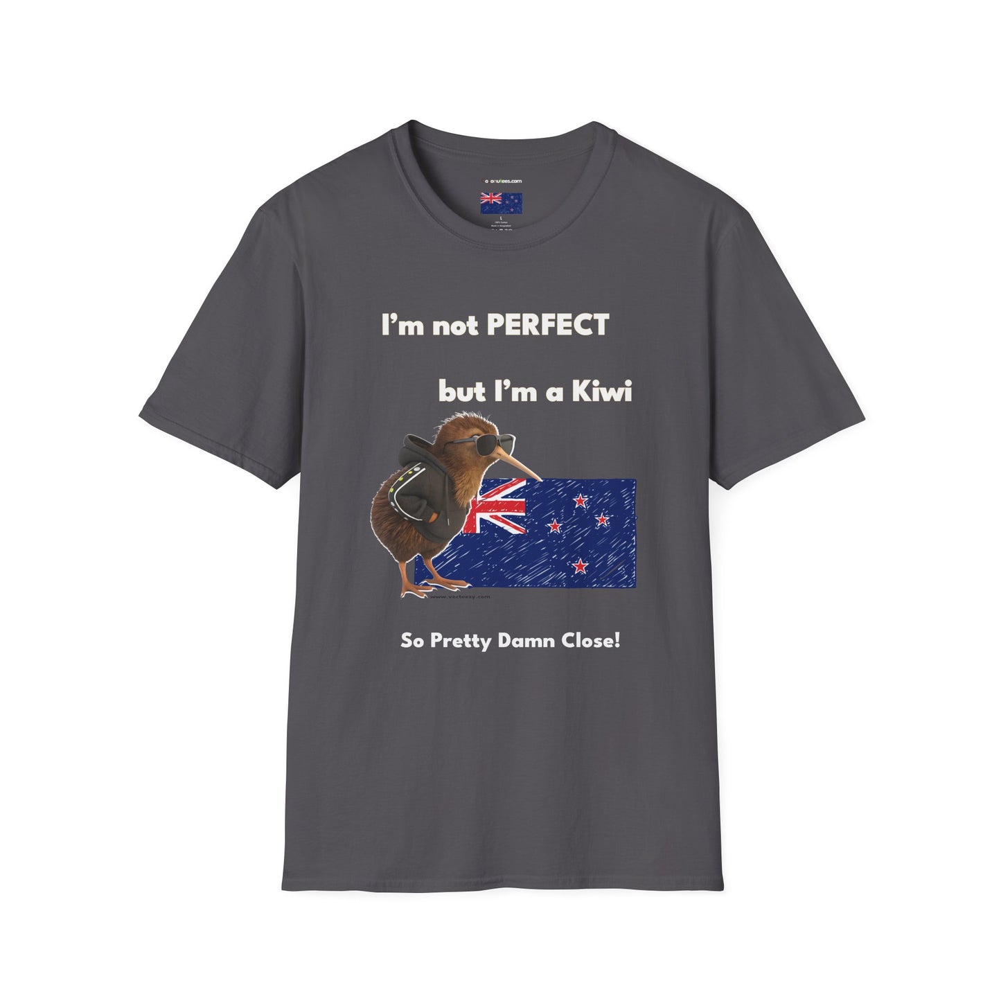 Funny Kiwi T-Shirt, Unisex Graphic Tee, New Zealand Pride Shirt, Gift for Kiwi Lovers, Casual Wear