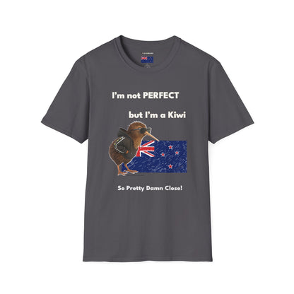Funny Kiwi T-Shirt, Unisex Graphic Tee, New Zealand Pride Shirt, Gift for Kiwi Lovers, Casual Wear