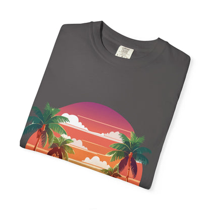 Tropical Vibe T-shirt, Beachwear, Unisex Casual Tee, Summer Shirt, Travel Apparel, Gift for Friends