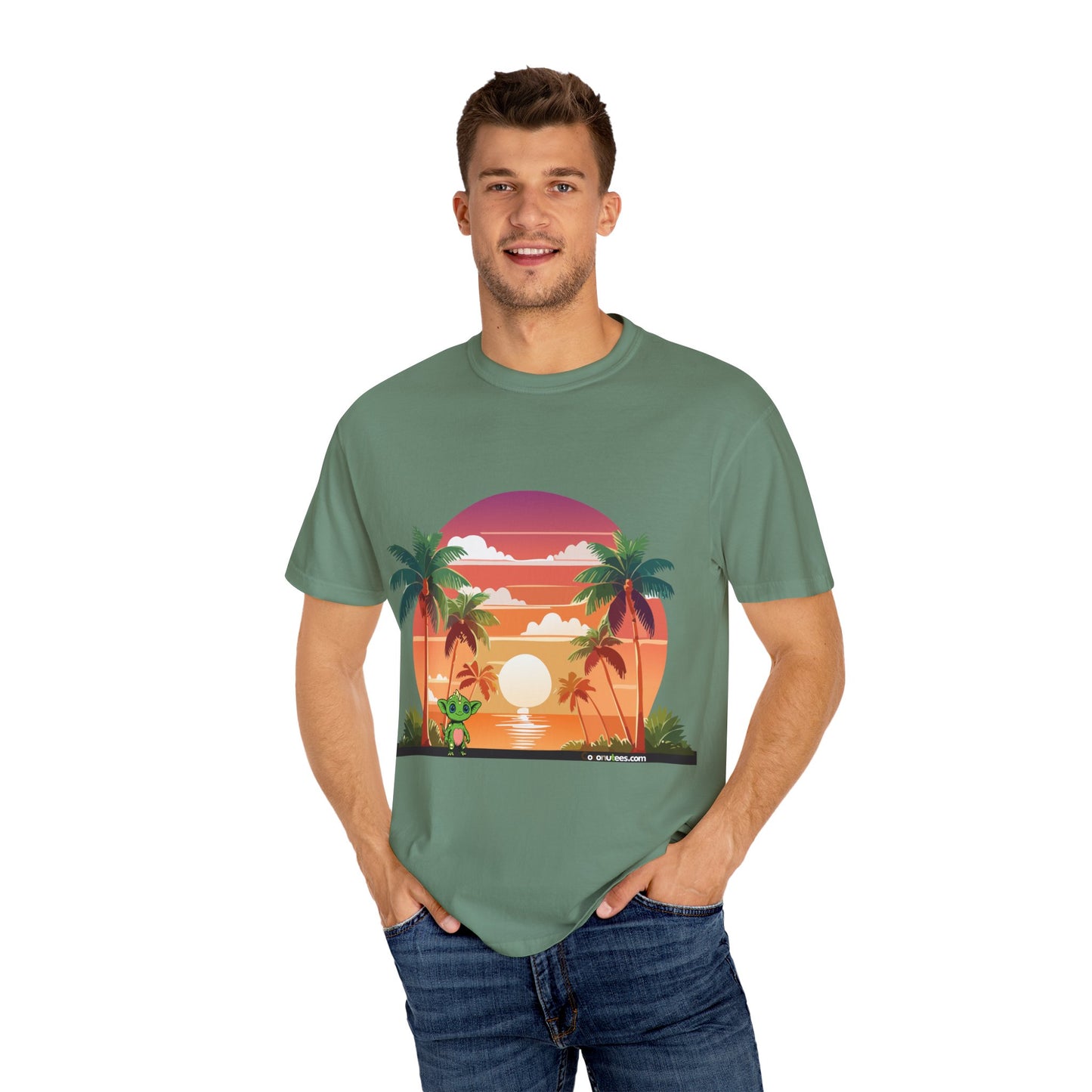 Tropical Vibe T-shirt, Beachwear, Unisex Casual Tee, Summer Shirt, Travel Apparel, Gift for Friends