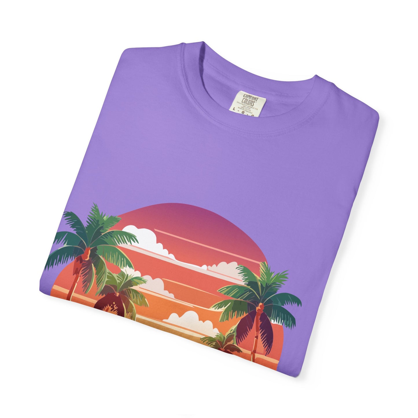 Tropical Vibe T-shirt, Beachwear, Unisex Casual Tee, Summer Shirt, Travel Apparel, Gift for Friends