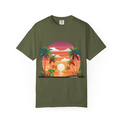 Tropical Vibe T-shirt, Beachwear, Unisex Casual Tee, Summer Shirt, Travel Apparel, Gift for Friends