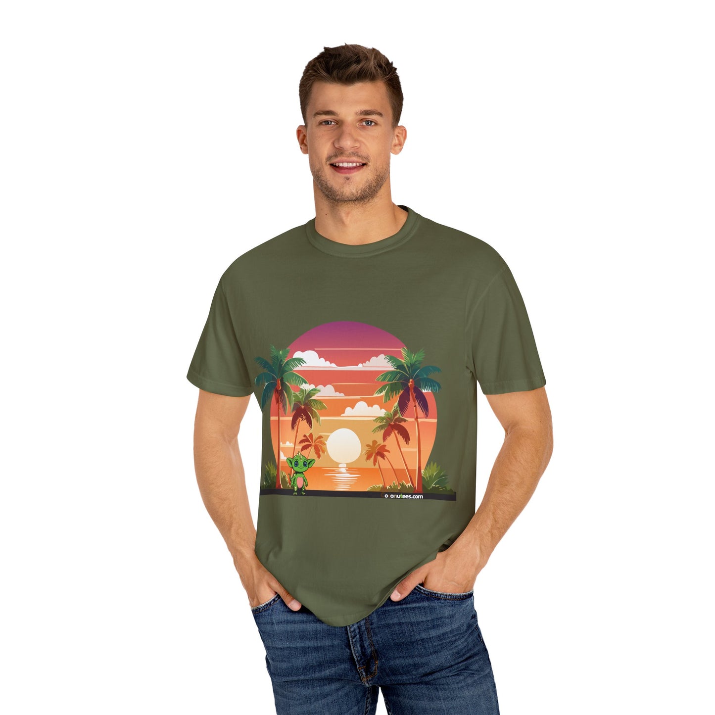 Tropical Vibe T-shirt, Beachwear, Unisex Casual Tee, Summer Shirt, Travel Apparel, Gift for Friends