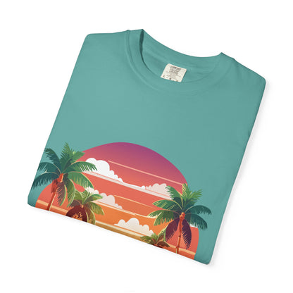 Tropical Vibe T-shirt, Beachwear, Unisex Casual Tee, Summer Shirt, Travel Apparel, Gift for Friends