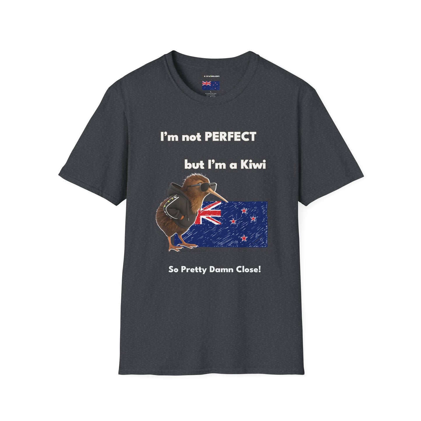 Funny Kiwi T-Shirt, Unisex Graphic Tee, New Zealand Pride Shirt, Gift for Kiwi Lovers, Casual Wear