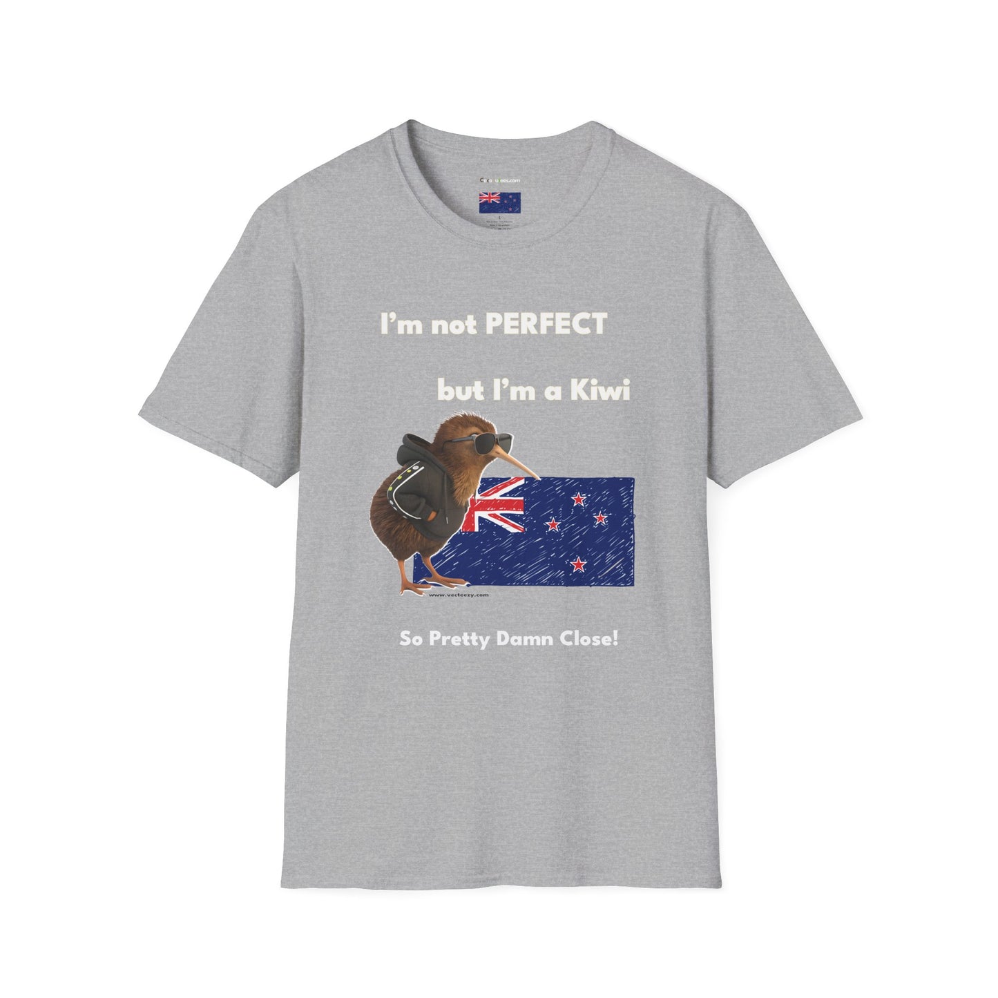 Funny Kiwi T-Shirt, Unisex Graphic Tee, New Zealand Pride Shirt, Gift for Kiwi Lovers, Casual Wear