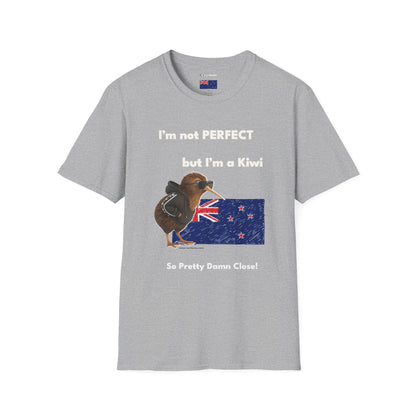 Funny Kiwi T-Shirt, Unisex Graphic Tee, New Zealand Pride Shirt, Gift for Kiwi Lovers, Casual Wear