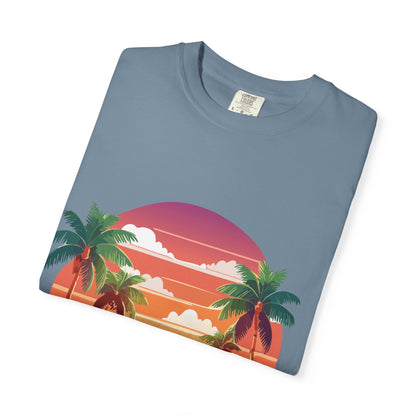 Tropical Vibe T-shirt, Beachwear, Unisex Casual Tee, Summer Shirt, Travel Apparel, Gift for Friends