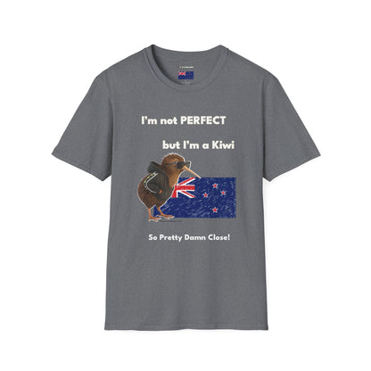 Funny Kiwi T-Shirt, Unisex Graphic Tee, New Zealand Pride Shirt, Gift for Kiwi Lovers, Casual Wear