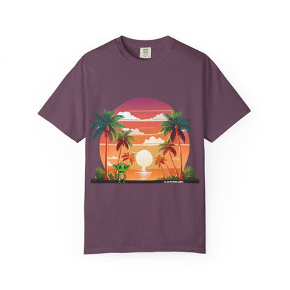 Tropical Vibe T-shirt, Beachwear, Unisex Casual Tee, Summer Shirt, Travel Apparel, Gift for Friends