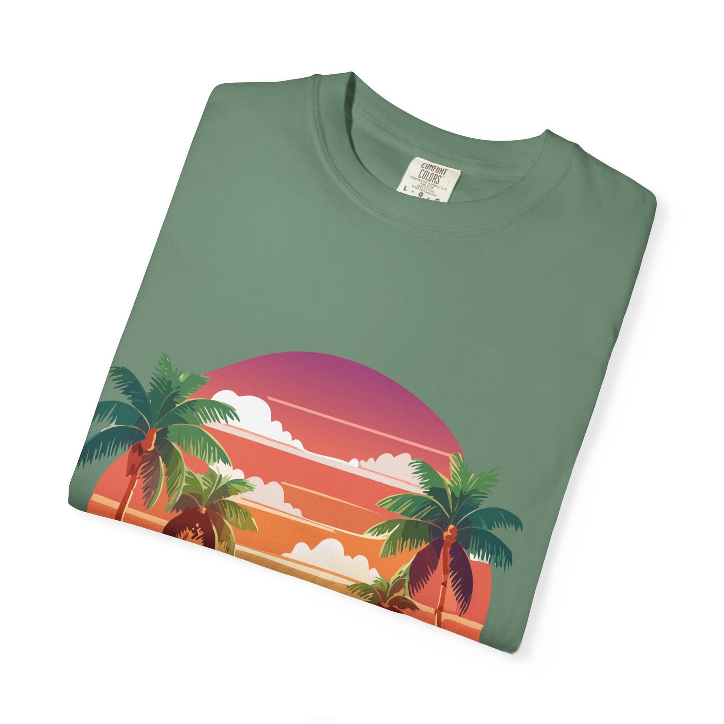 Tropical Vibe T-shirt, Beachwear, Unisex Casual Tee, Summer Shirt, Travel Apparel, Gift for Friends