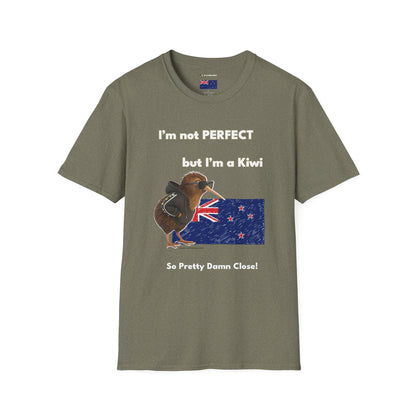 Funny Kiwi T-Shirt, Unisex Graphic Tee, New Zealand Pride Shirt, Gift for Kiwi Lovers, Casual Wear