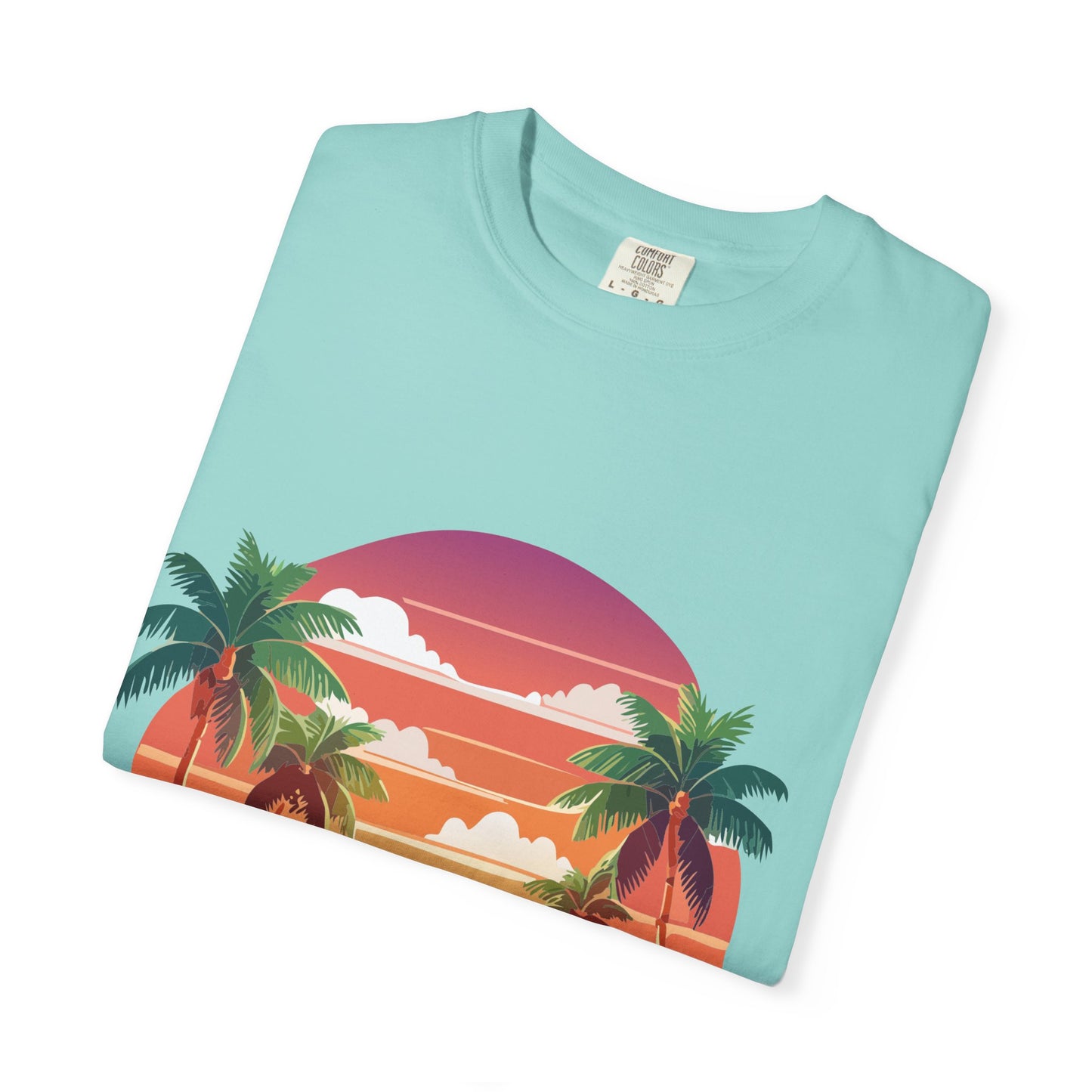 Tropical Vibe T-shirt, Beachwear, Unisex Casual Tee, Summer Shirt, Travel Apparel, Gift for Friends