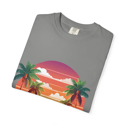 Tropical Vibe T-shirt, Beachwear, Unisex Casual Tee, Summer Shirt, Travel Apparel, Gift for Friends