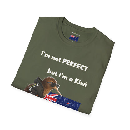 Funny Kiwi T-Shirt, Unisex Graphic Tee, New Zealand Pride Shirt, Gift for Kiwi Lovers, Casual Wear