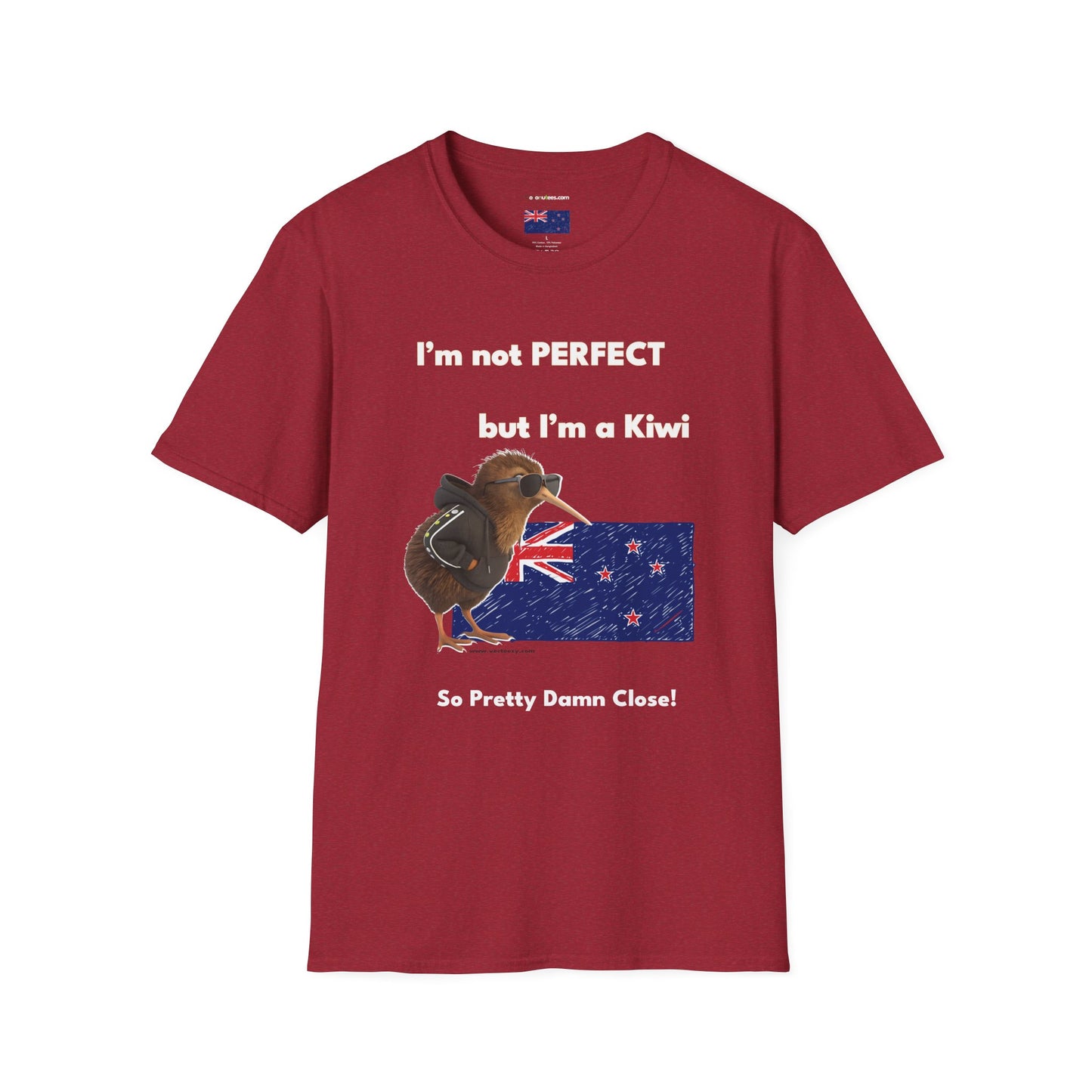 Funny Kiwi T-Shirt, Unisex Graphic Tee, New Zealand Pride Shirt, Gift for Kiwi Lovers, Casual Wear