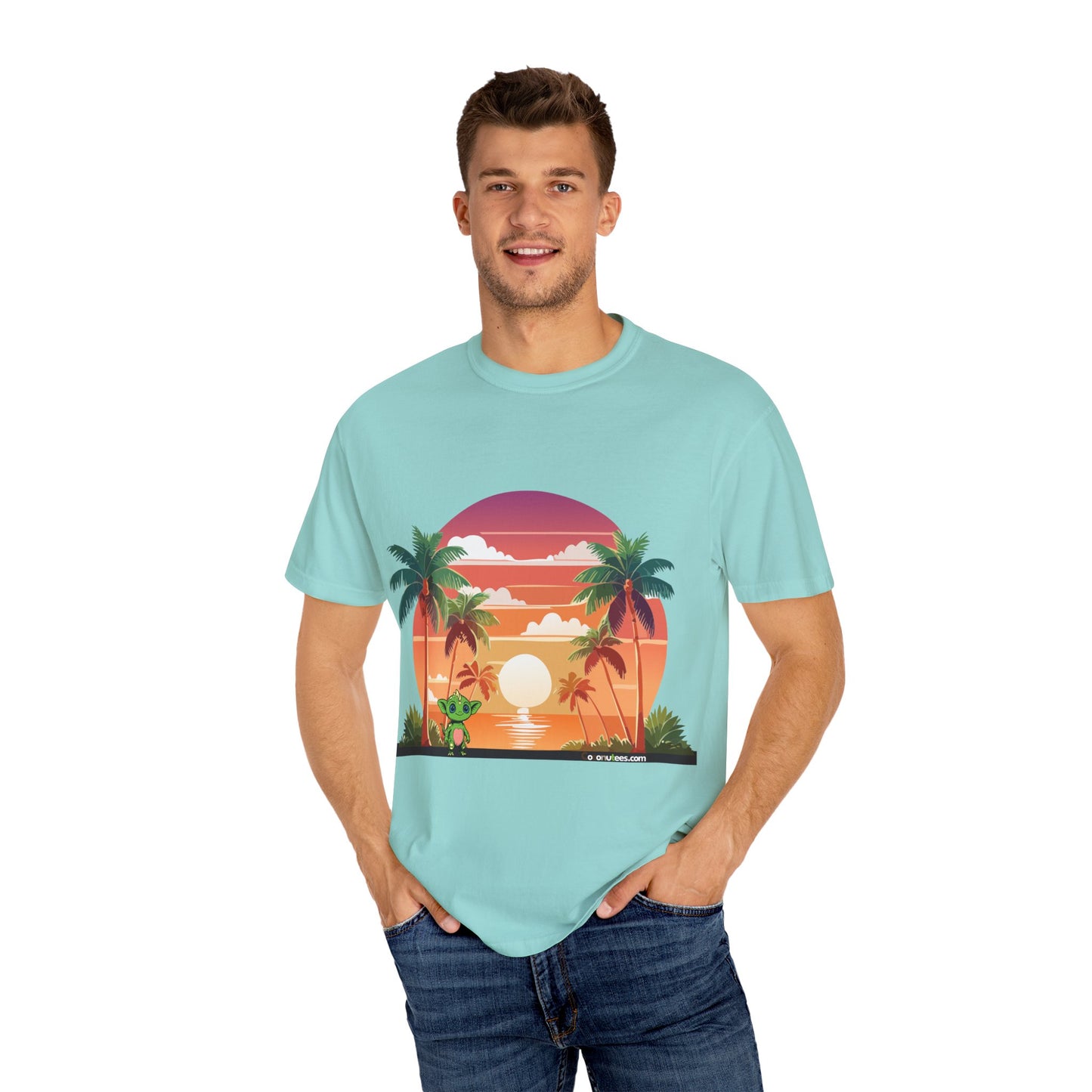 Tropical Vibe T-shirt, Beachwear, Unisex Casual Tee, Summer Shirt, Travel Apparel, Gift for Friends