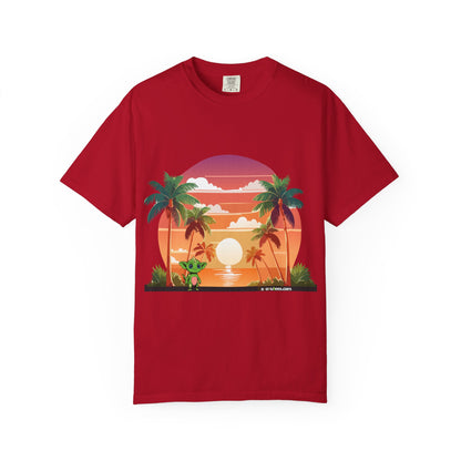 Tropical Vibe T-shirt, Beachwear, Unisex Casual Tee, Summer Shirt, Travel Apparel, Gift for Friends