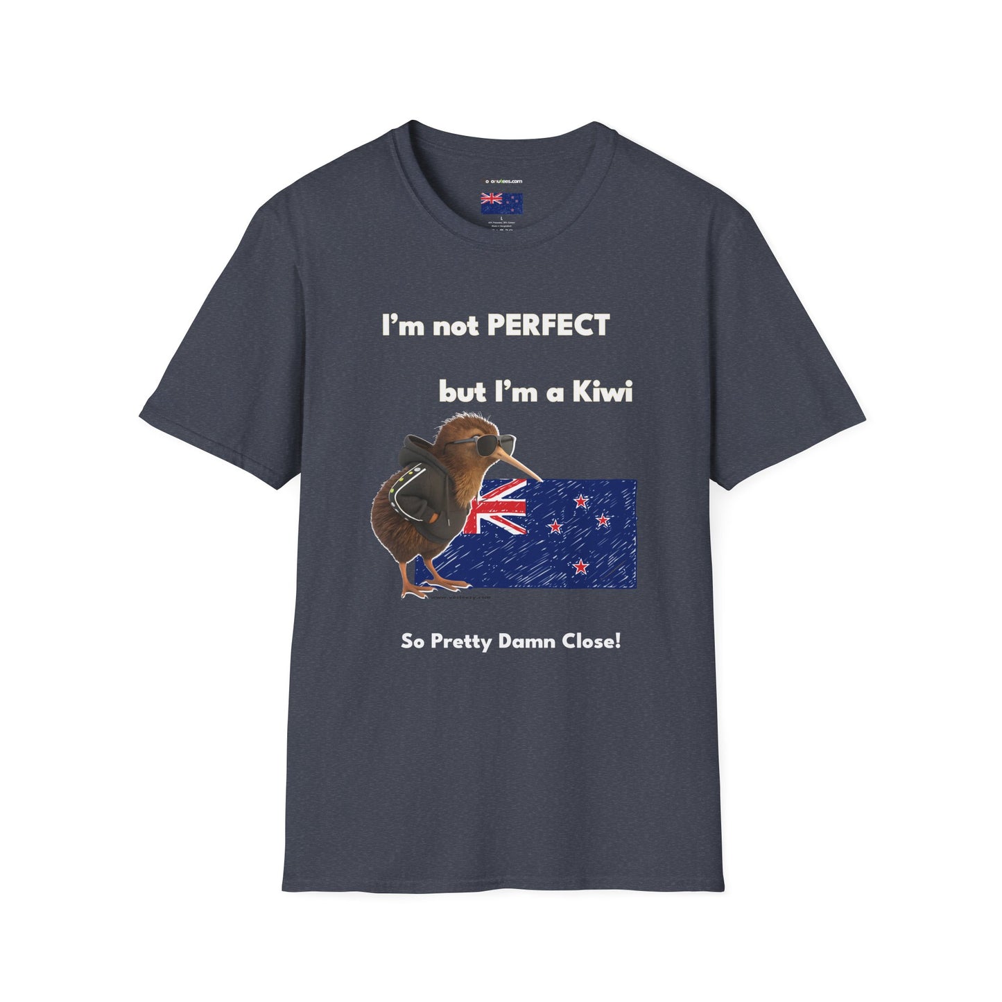 Funny Kiwi T-Shirt, Unisex Graphic Tee, New Zealand Pride Shirt, Gift for Kiwi Lovers, Casual Wear