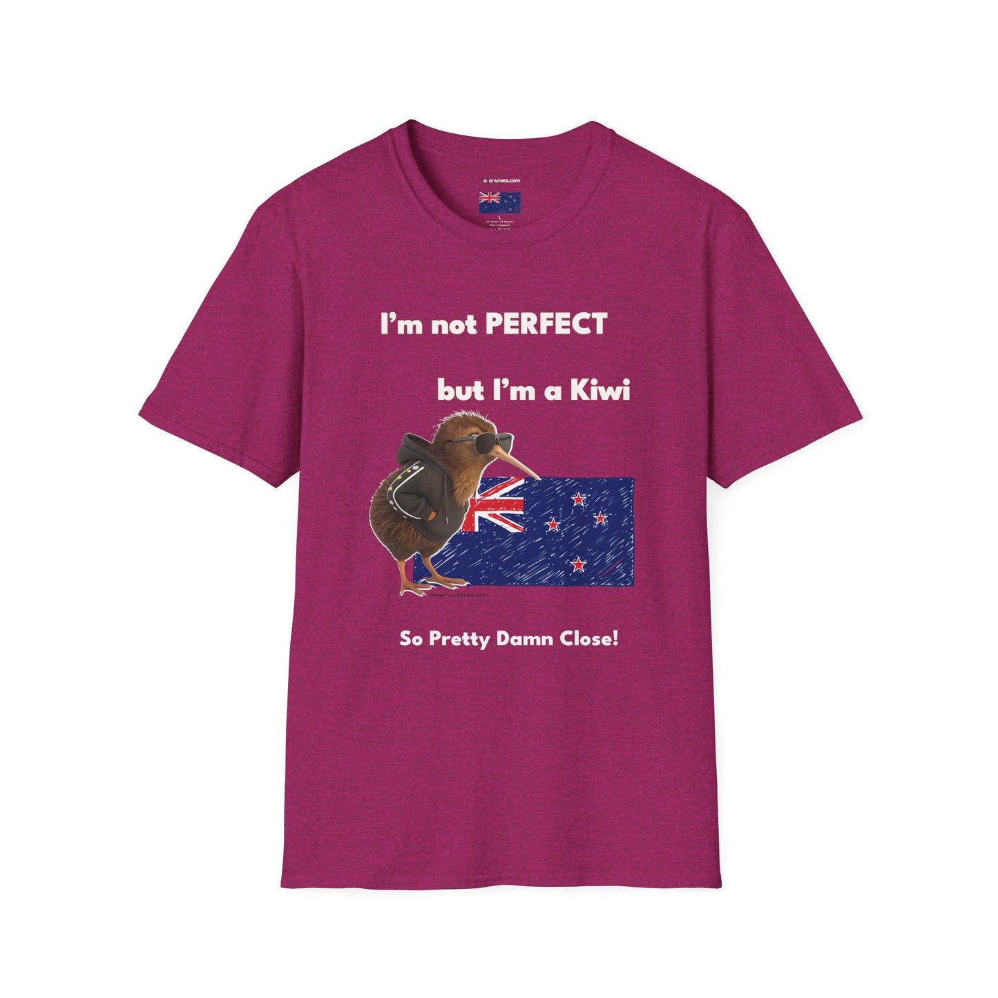 Funny Kiwi T-Shirt, Unisex Graphic Tee, New Zealand Pride Shirt, Gift for Kiwi Lovers, Casual Wear