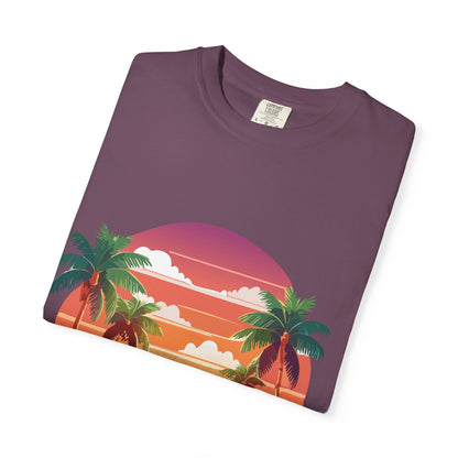 Tropical Vibe T-shirt, Beachwear, Unisex Casual Tee, Summer Shirt, Travel Apparel, Gift for Friends